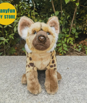 Realistische Hyena Pluche Knuffel - Levensechte Gevlekte Hyena Speelgoed - 26cm
