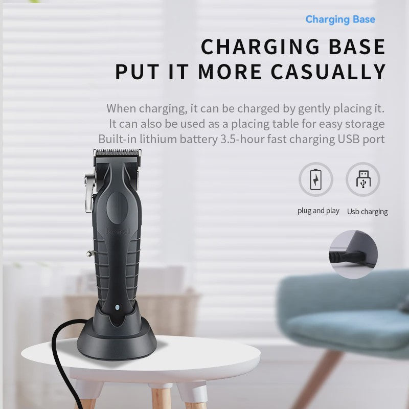 Kemei KM-2296 Oplaadbare Baardtrimmer & Lichaamstrimmer voor Mannen - Draadloos & USB