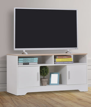 Homcom Tv Cabinet Large Storage Space Open Shelves 105X40X52 cm