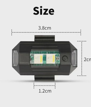 Universeel Mini LED Waarschuwingslicht - 7 Kleuren & 22 Modi - USB Oplaadbaar