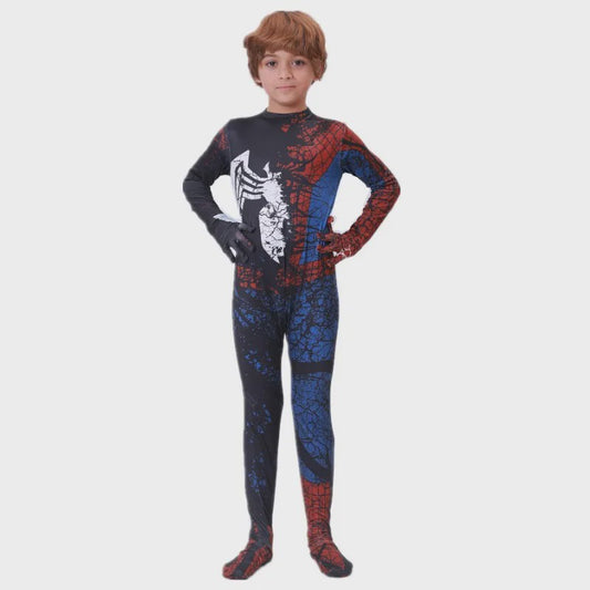 Kinder Superhero Spider-Man Onesie - Feestelijk Verkleedkostuum voor Kinderen
