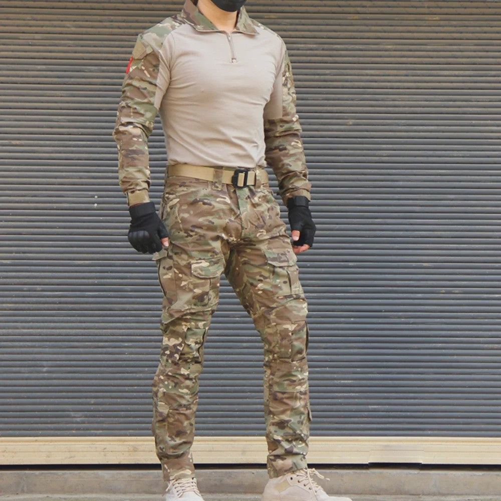 Tactisch Camouflage Uniform Set: Shirt & Broek voor Outdoor Activiteiten