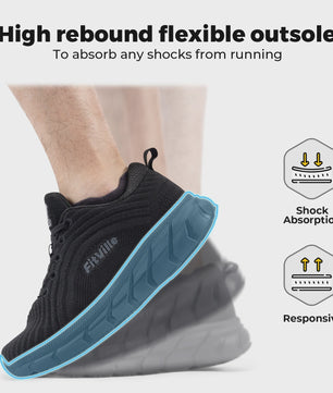 FitVille Extra Brede Hardloopschoenen voor Heren - Lichtgewicht, Ademend & Anti-slip