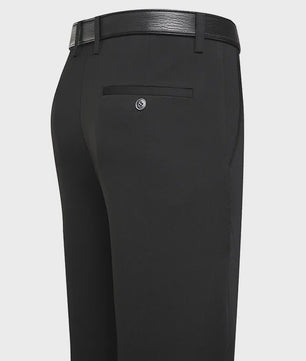 Herfst/Winter Heren Broek: Comfortabele Business Casual Pantalon met Elastische Taille