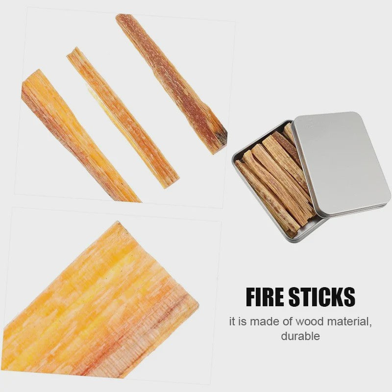 Fatwood Fire Starter Sticks - Natuurlijke Aanmaakhoutjes voor Buiten & Survival