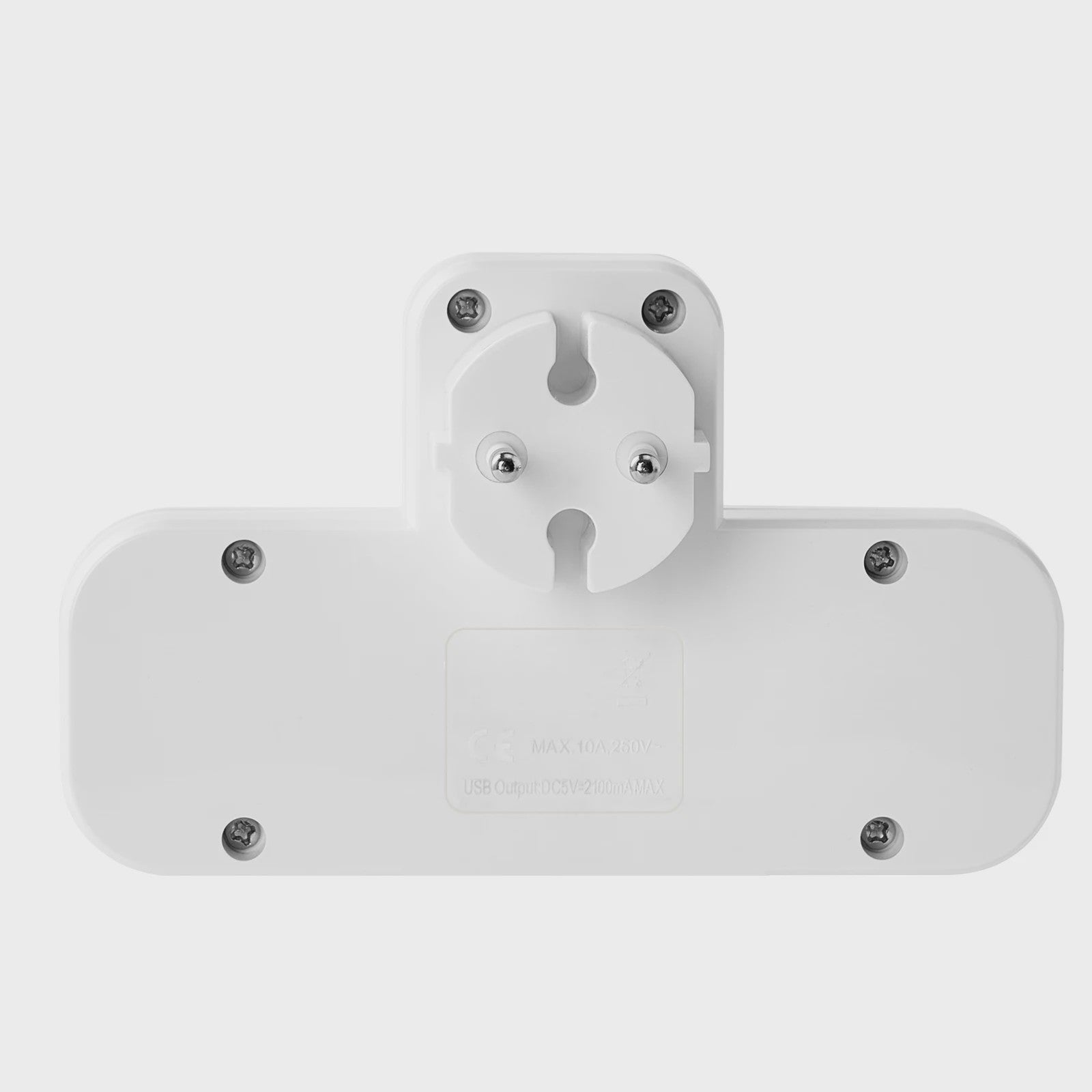 3-Weg Stopcontact Verdeler met 2 USB-A en 1 USB-C Poort - Oplaadstation