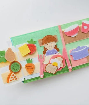Montessori Busy Book voor Peuters - Interactief Leerboek voor Baby's en Kinderen - Educatief Reisspelletje