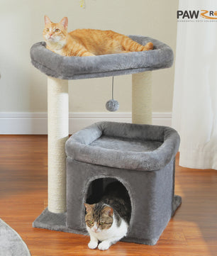 Kattenboom met Condo, Dubbele Perch en Krabpalen - Perfect voor Binnenkatten en Kittens