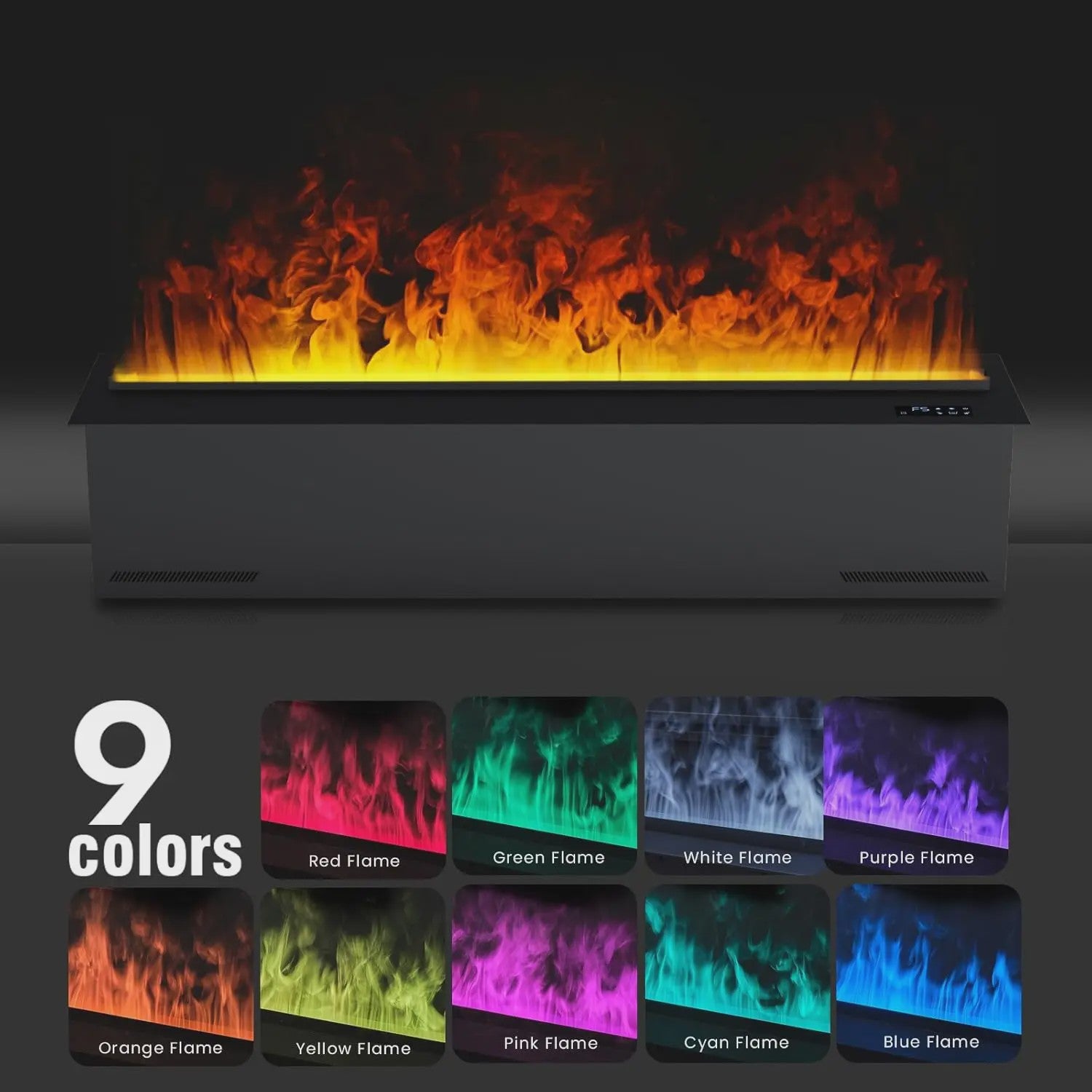 3D Water Mist Sfeerhaard met Afstandsbediening en App Bediening - Realistische Vlammen