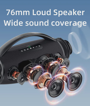 Zealot S97 Karaoke Speaker met 2 Draadloze Microfoons - Draagbaar Bluetooth Geluidssysteem
