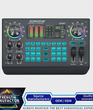 Professionele Mixer Soundcard voor Live Streaming en E-commerce