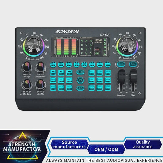 Professionele Mixer Soundcard voor Live Streaming en E-commerce