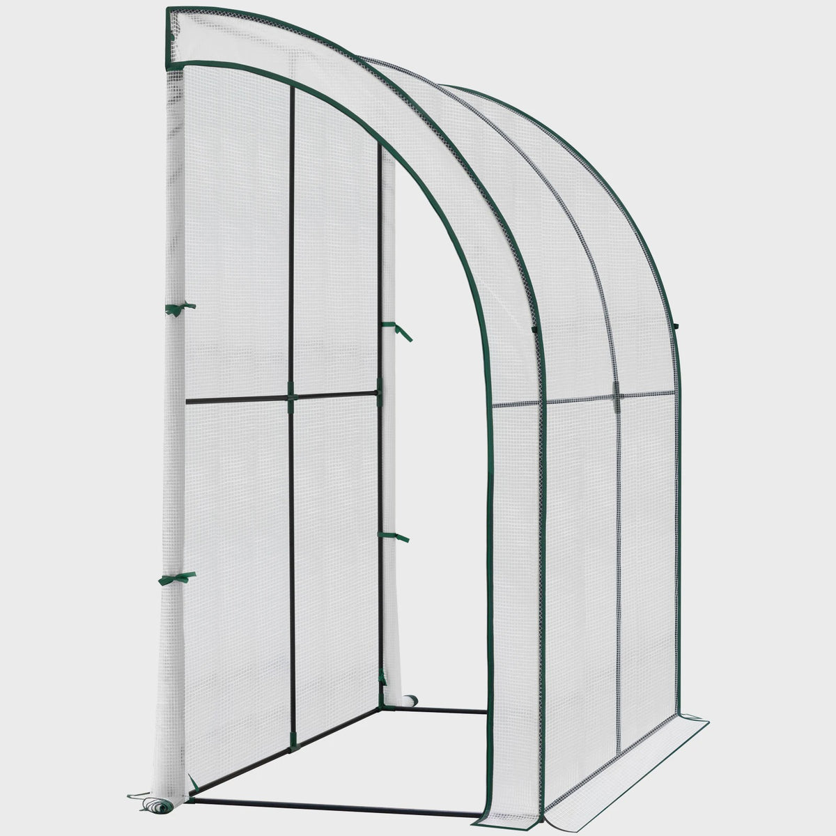 WOLTU Folie Kas Leunend 200x210x100cm - PE Tarpaulin met Roldeuren