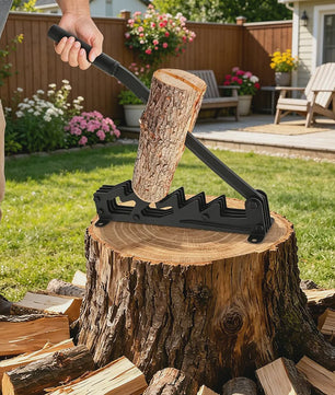 Handmatige Houtklover met Verlengde Handgreep en Wandmontage
