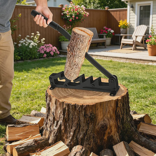 Handmatige Houtklover met Verlengde Handgreep en Wandmontage