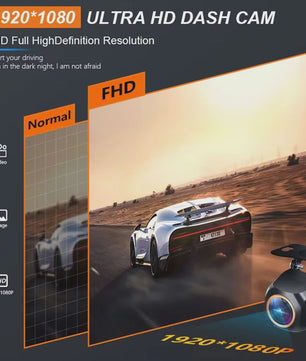 Full HD 1920x1080P Auto Camera met 200° Fisheye Lens, HDR & Nachtzicht - Voor- en Achteruitrijcamera