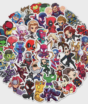 Marvel Avengers Superheld Stickers - Waterdicht & Decoratief (10-200 Stuks)