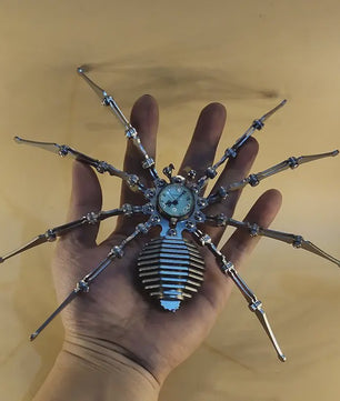 Unieke Steampunk Spin Tijdmodel - Metalen Handgemaakt Decoratie Object