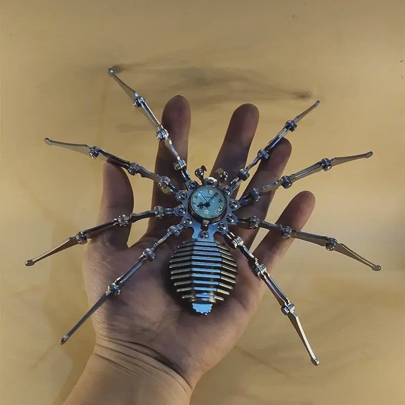 Unieke Steampunk Spin Tijdmodel - Metalen Handgemaakt Decoratie Object