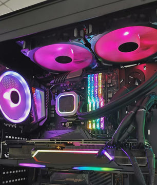 RGB PC Ventilator Set: 5x Dual Aperture Fans met Controller & Afstandsbediening