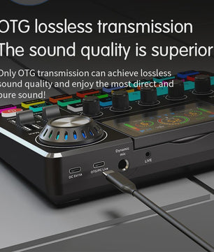 Live Sound Card YAMNWEO: Professionele Audio Mixer voor Streaming, Podcasting & Karaoke