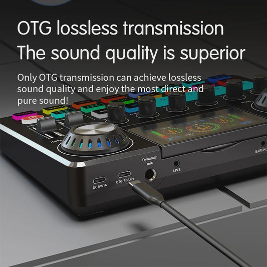 Live Sound Card YAMNWEO: Professionele Audio Mixer voor Streaming, Podcasting & Karaoke