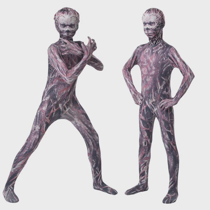 Vecna Cosplay Jumpsuit voor Kinderen - Halloween & Feestkostuum
