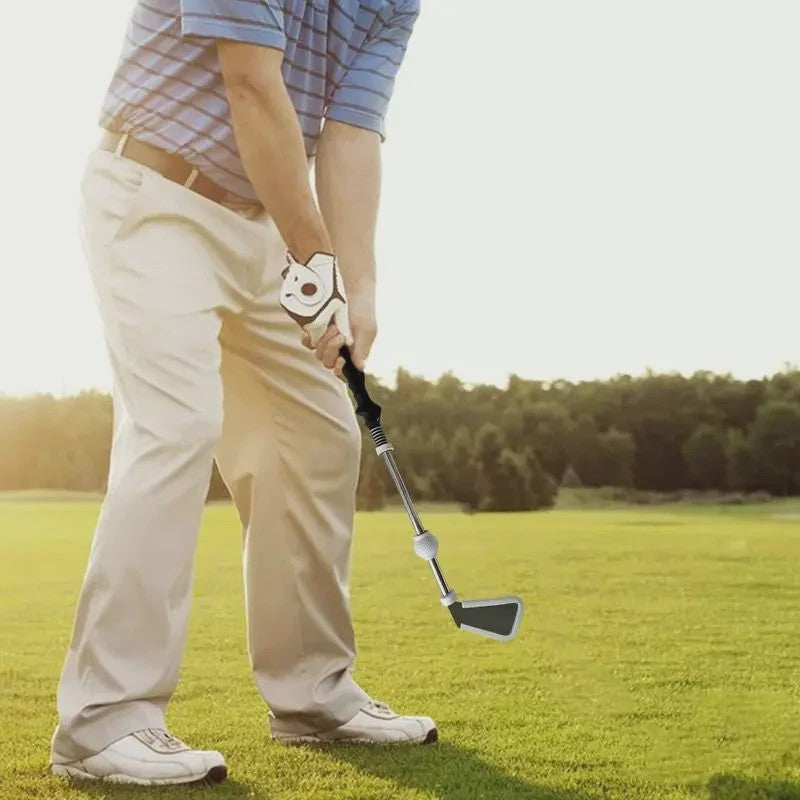 Golf Swing Trainer met Ritme Geluid - Verstelbare Grip & Tempo Oefenhulp