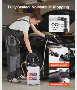 9.5L Handmatige Vloeistof Afzuigpomp - Olie Verversen Auto & Boot