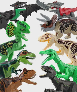 Grote Dinosaurus Bouwstenen Set - T-Rex, Velociraptor & Meer - Speelgoed voor Kinderen