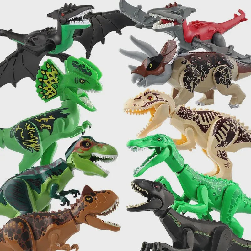 Grote Dinosaurus Bouwstenen Set - T-Rex, Velociraptor & Meer - Speelgoed voor Kinderen