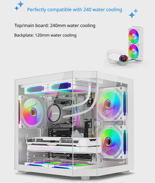 Power Train Star Realm PC Behuizing: Panoramisch Glas & 240mm Waterkoeling