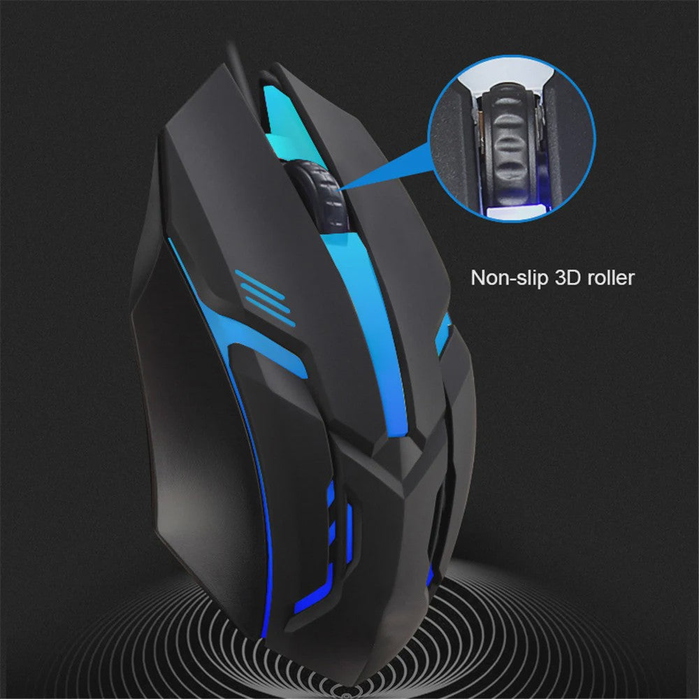 Gaming Muis met 5000 DPI, Kleurrijke LED Verlichting en Ergonomisch Design - Bedraad