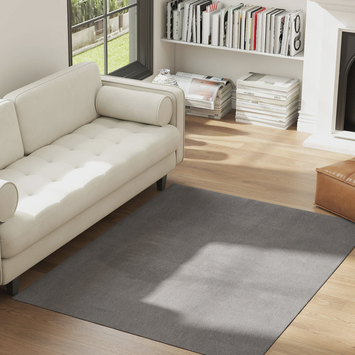 HOMCOM carpet salon 160x120 cm long-haired carpet, machine washable, non-slip, fake fur, for living room, bedroom to