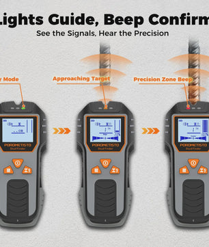 6-in-1 Stud Finder & Muurscanner: Detecteert Hout, Metaal, Elektra & Leidingen