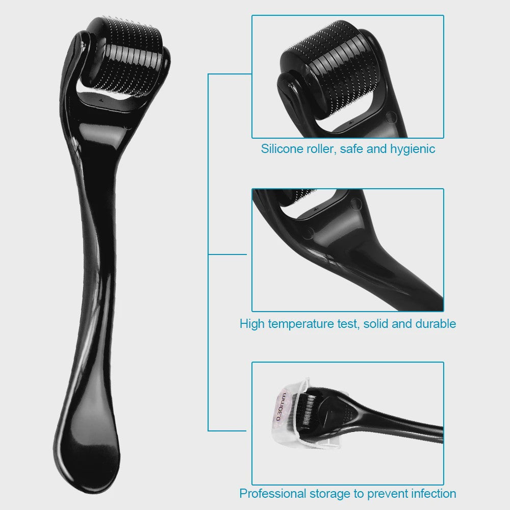 Derma Roller DRS 540 Titanium Micro Needling Roller voor Gezicht, Haar en Baardgroei