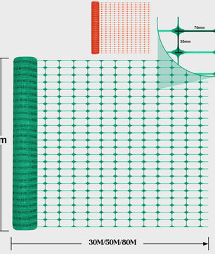 Duurzaam Polypropyleen Veiligheidsnet - Flexibele Bouwhek voor Tijdelijke Afzetting