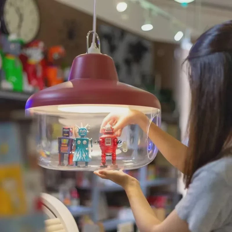Moderne Glazen LED Hanglamp met Decoratieve Elementen - Sfeervolle Verlichting voor Woonkamer & Kinderkamer