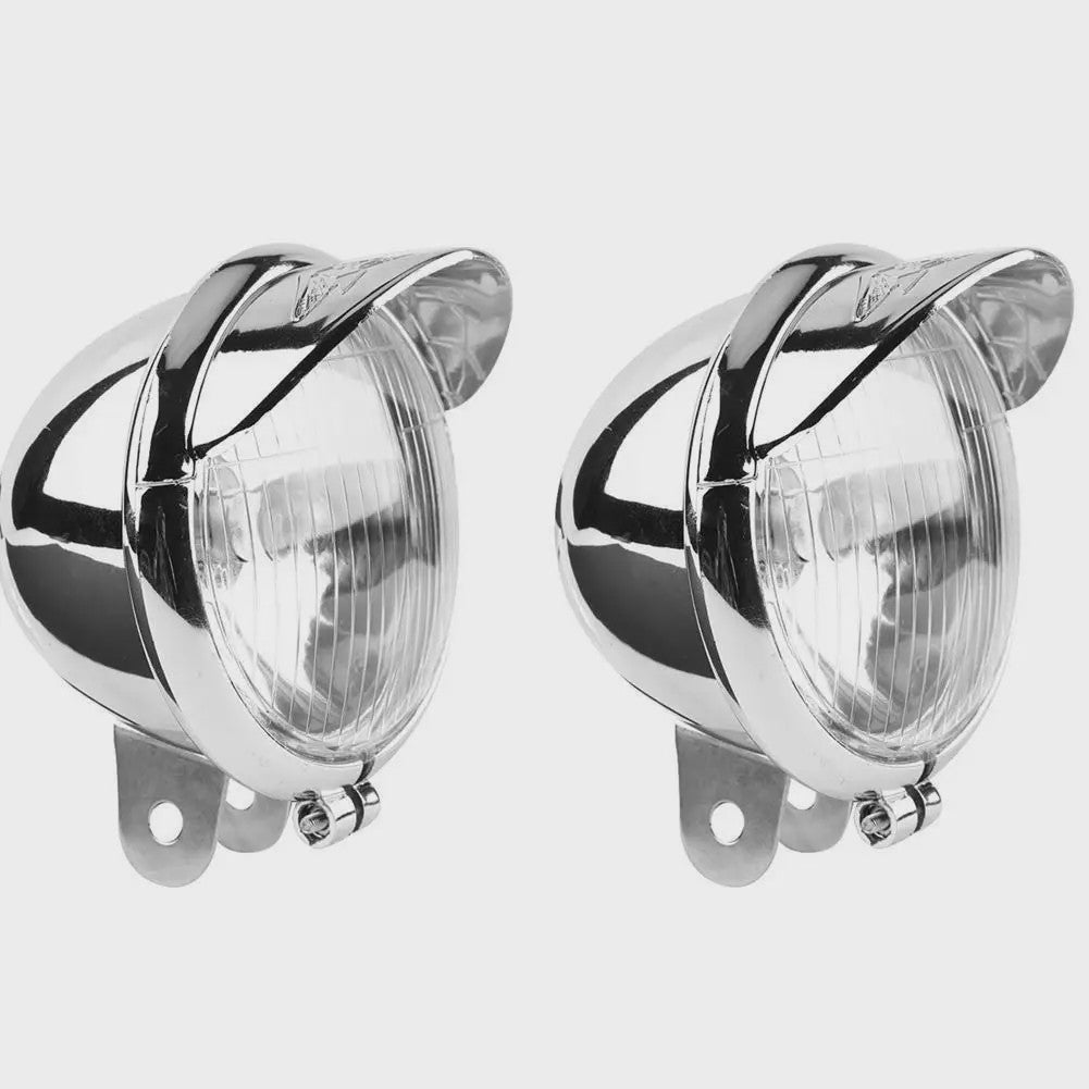 Universele Motor Koplamp - Chrome Auxiliary Light voor GN125 & Motoren