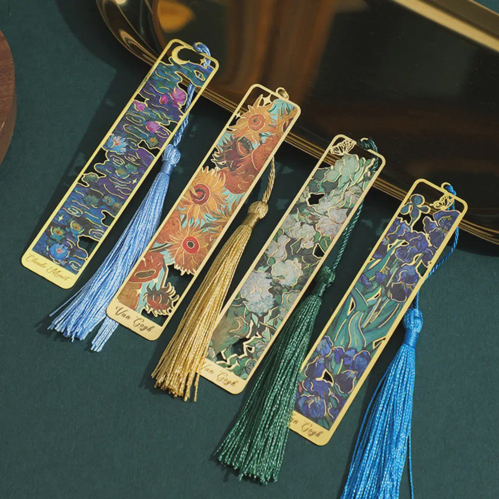 Luxe Metalen Bladwijzers - Retro Chinese Stijl met Bloemen & Vlinders