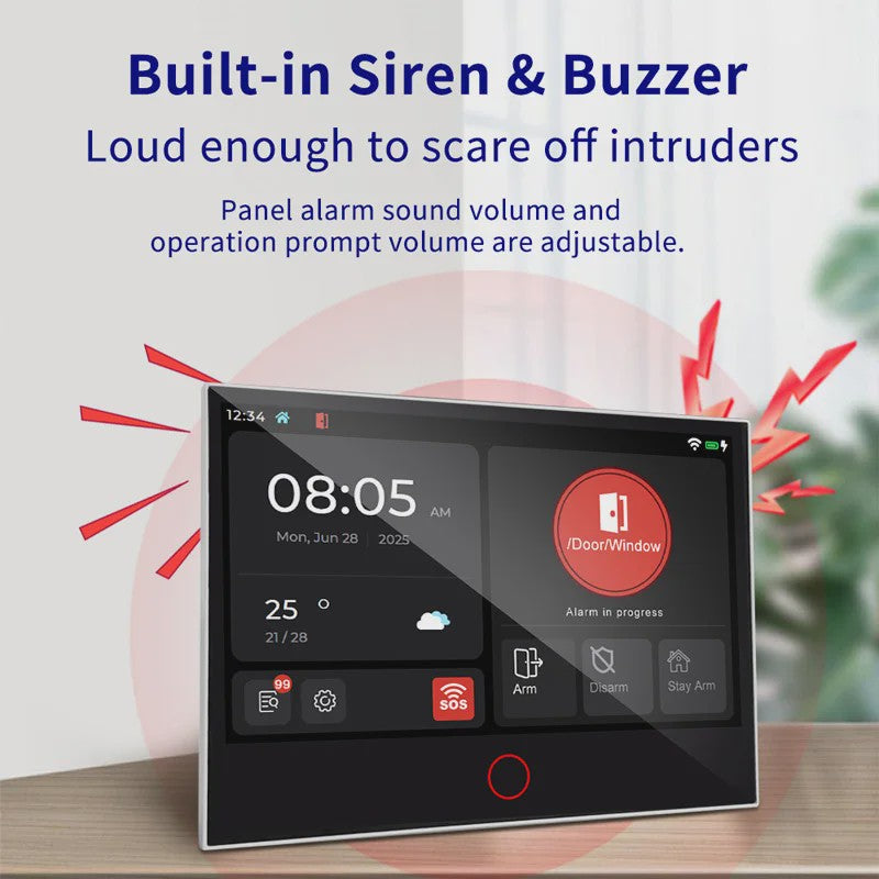 KERUI G70 Tuya Smart Home Alarm Systeem met 7-inch Touchscreen & WiFi+4G