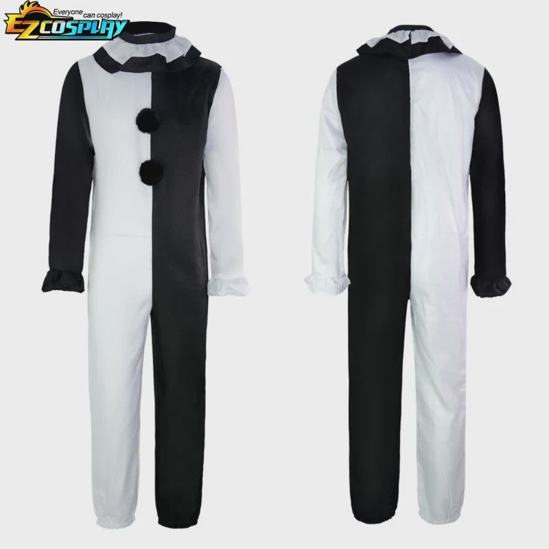 Art The Clown Kostuum & Masker - Terrifier 2 Cosplay Jumpsuit voor Heren en Dames