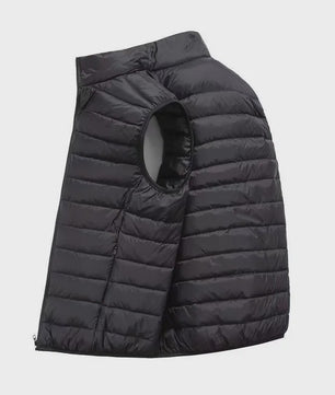 Heren Gevoerd Gilet met Opstaande Kraag - Stijlvol en Warm Winter Vest