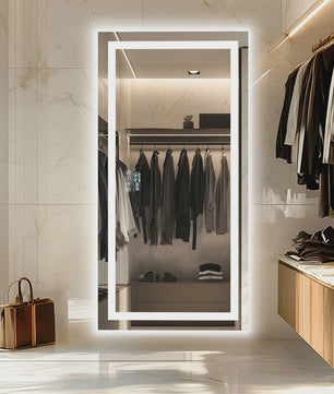 XXL Smart LED Spiegel met Bluetooth, Anti-Condens & Digitale Display