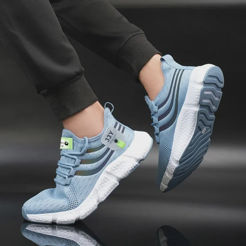 Herensneakers Ademend Lichtgewicht Mesh - Casual Sport & Hardloopschoenen