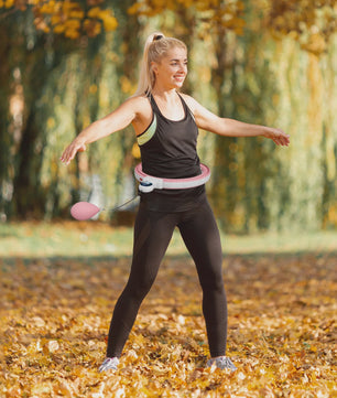 Verstelbare Fitness Hula Hoop met Massagepunten en Digitale Teller - 16 Segmenten