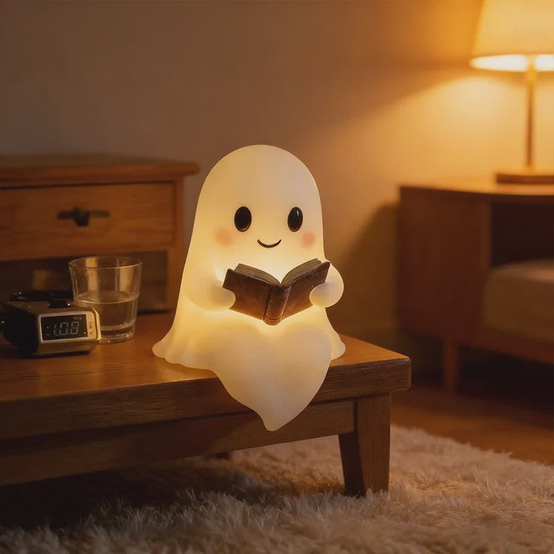 Schattige Halloween Spooklamp - Lezende Geest Decoratie - Batterijverlichting