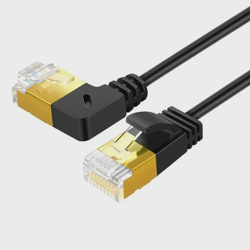 Hoekige CAT7 UTP Ethernet Netwerkkabel (RJ45) - 90 Graden Omhoog/Omlaag/Links/Rechts