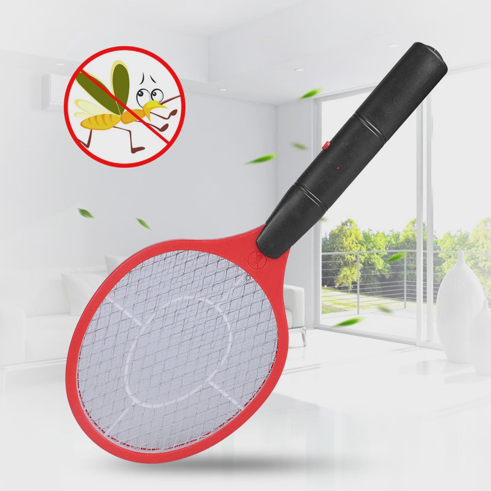 Elektrische Vliegenmepper - Draadloos & Batterij-aangedreven Insectendoder