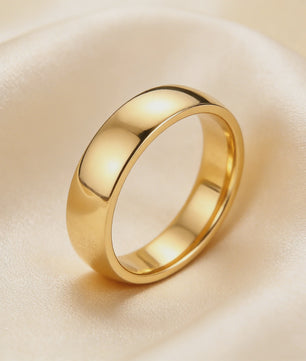 Gouden RVS Trouwring & Verlovingsring - Unisex - Maten 4-15